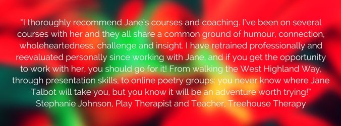 Testimonial for Jane Talbot
