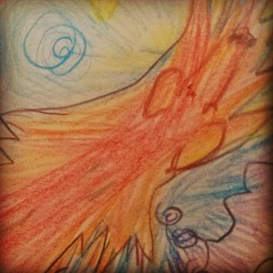 dog in the garden sketching diary day 4